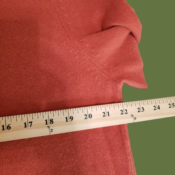 Banana Republic Mens 100% Cashmere V-Neck Sweater Orange Large - Picture 6 of 10